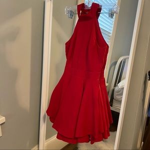 Lulus red halter dress